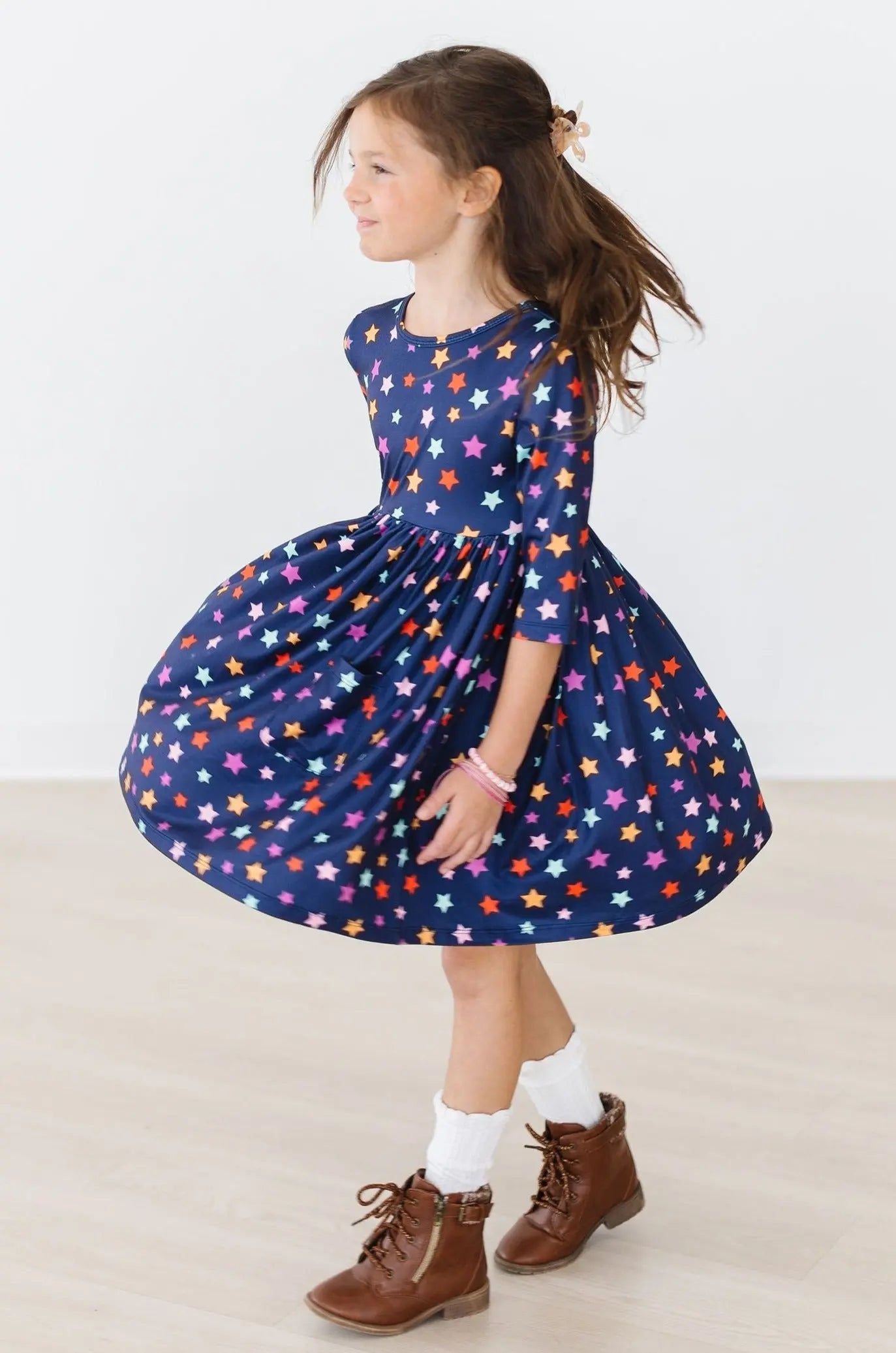Twirl Dress | Halloween Stars 3/4 Sleeve Pocket Dress Mila & Rose ®