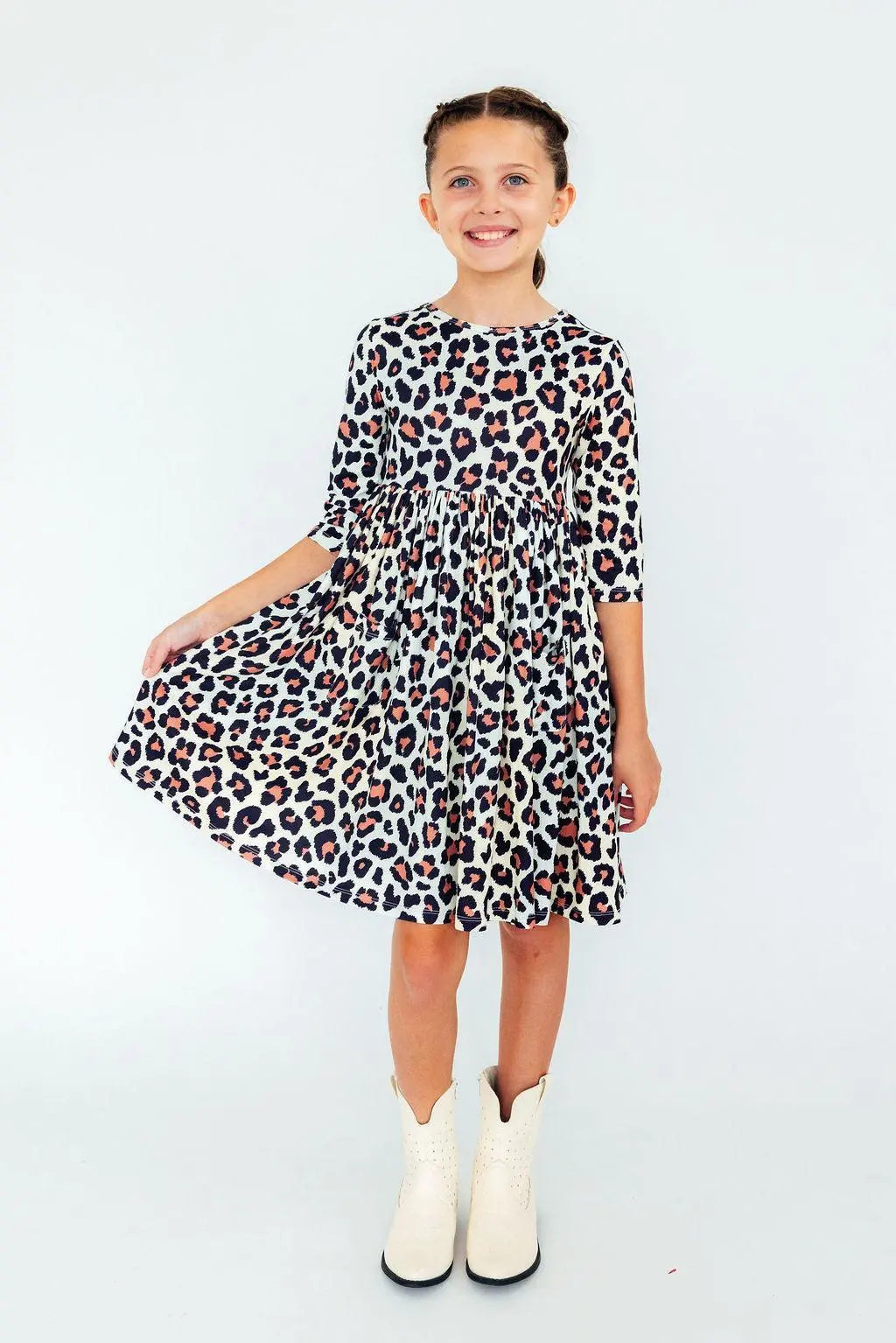 Twirl Dress | Wild One 3/4 Sleeve Pocket Dress Mila & Rose ®